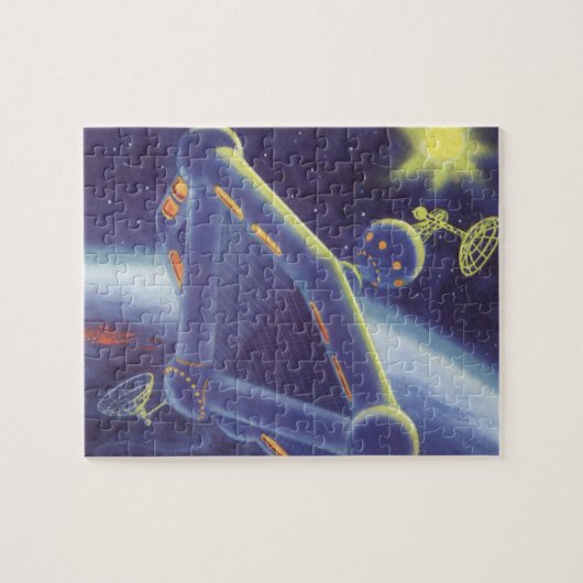 Klassieke Sciencefiction Om de aarde wentelend rui Legpuzzel (Horizontaal)