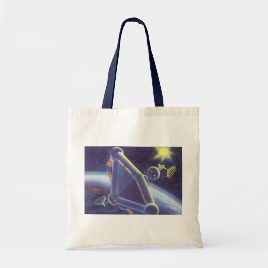 Klassieke Sciencefiction Om de Aarde wentelend Rui Tote Bag (Voorkant)