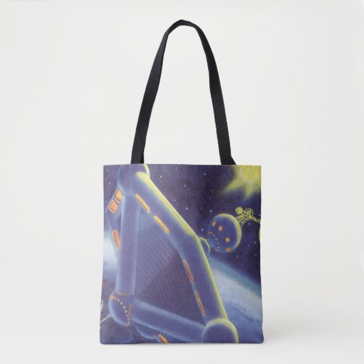 Klassieke Sciencefiction Om de Aarde wentelend Rui Tote Bag (Voorkant)