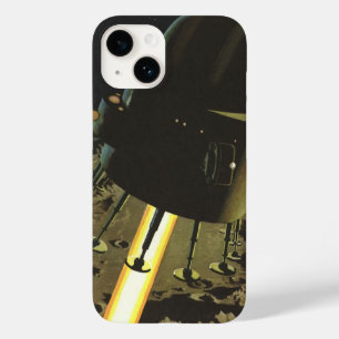 Klassieke sciencefiction, raketlanding op de maan Case-Mate iPhone 14 hoesje