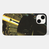 Klassieke sciencefiction, raketlanding op de maan Case-Mate iPhone case (Achterkant (horizontaal))