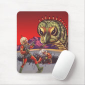 Klassieke Sciencefiction Reuzen Duizendpoot Insect Muismat (Met muis)