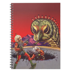 Klassieke Sciencefiction Reuzen Duizendpoot Insect Notitieboek
