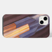 Klassieke Sciencefiction Ruimteschip Raketten iPhone Hoesje (Achterkant horizontaal)