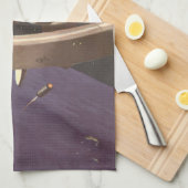 Klassieke sciencefiction, ruimtestation met planee theedoek (Quarter Fold)