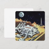 Klassieke sciencefiction, ruimtestation op de maan (Voorkant / Achterkant)