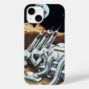 Klassieke sciencefiction, ruimtestation op de maan Case-Mate iPhone case