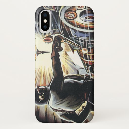 Klassieke Sciencefiction Sci-Fi Futuristische Mach Case-Mate iPhone Case (Achterkant)