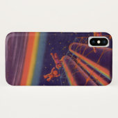 Klassieke sciencefiction, Sci-Fi regenboog astrona Case-Mate iPhone Case (Achterkant (horizontaal))