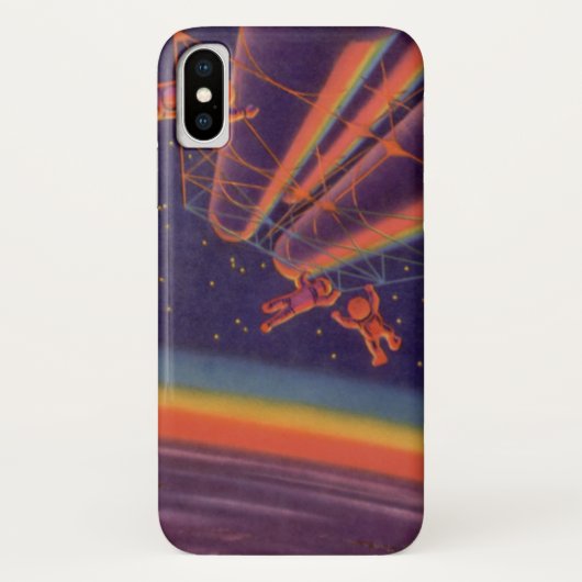 Klassieke sciencefiction, Sci-Fi regenboog astrona Case-Mate iPhone Case (Achterkant)