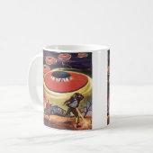 Klassieke Sciencefiction, Sci-Fi UFO Alien invasie Koffiemok (Voorkant links)
