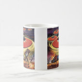 Klassieke Sciencefiction, Sci-Fi UFO Alien invasie Koffiemok (Center)