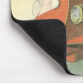 Klassieke sciencefiction-stoompunk-onderzeeër in z muismat (Hoek)