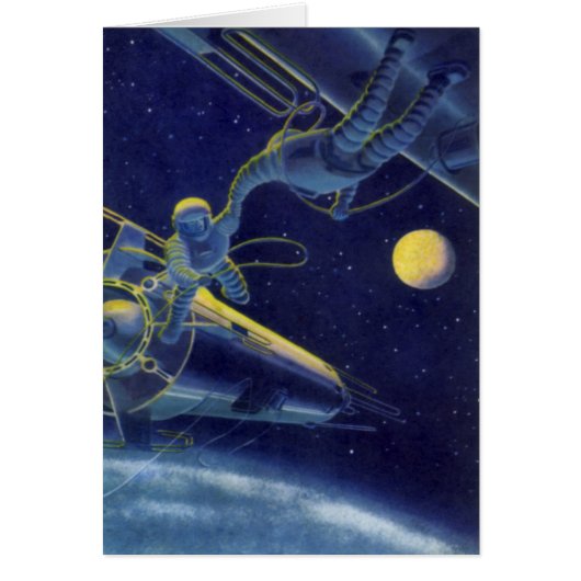 Klassieke Sciencefictionastronauten in de Ruimte (Voorkant)