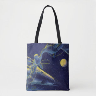 Klassieke Sciencefictionastronauten in de Ruimte Tote Bag