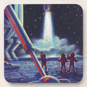 Klassieke Sciencefictionbuitenaardse Wezens Zwaaie Onderzetter