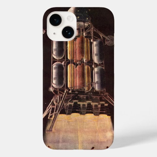 Klassieke Sciencefictionraket die van een planeet  Case-Mate iPhone Case (Achterkant)