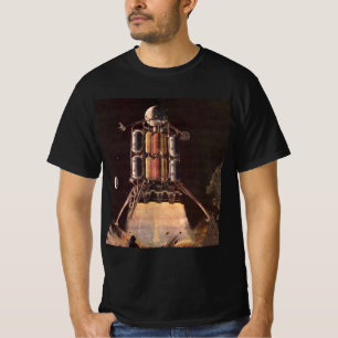 Klassieke Sciencefictionraket die van een planeet  T-shirt