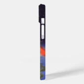 Klassieke sciencefictionraket in de ruimte boven d Case-Mate iPhone case (Achterkant / Links)