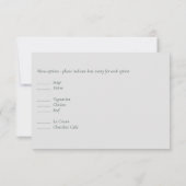 Klassieke Scipt Buddget Wedding RSVP (Achterkant)