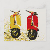 Klassieke scooter briefkaart (Voorkant)
