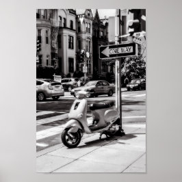 Klassieke scooter Poster | New York USA