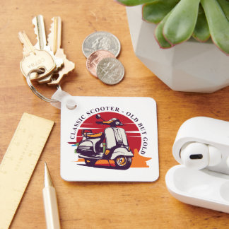 Klassieke scooter sleutelhanger