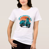 Klassieke scooter Tri-Blend shirt (Voorkant)