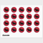 Klassieke Scotty Dog Schotse Terrier Sticker (Vel)