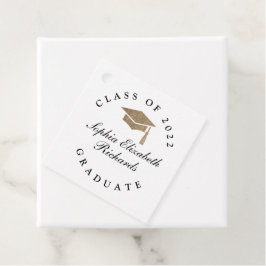 Klassieke Script-Afstuderen Bedankjes Labels