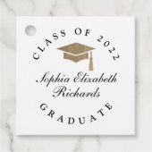 Klassieke Script-Afstuderen Bedankjes Labels (Voorkant)