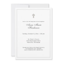 Klassieke Script Baptism-uitnodiging