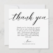 Klassieke Script Calligraphy Weddenschap Hartelijk Kaart (Voorkant)