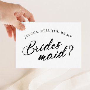 Klassieke Script Chic Mix & Match Bruidscadeau Kaart