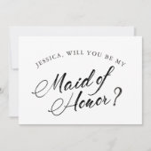 Klassieke Script Chic Mix & Match Bruidscadeau Kaart (Voorkant)