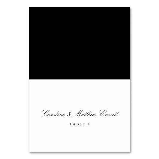 Klassieke Script Elegant Custom Name Place Card Kaart (Voorkant)