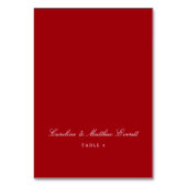 Klassieke script elegante aangepaste namen rode pl kaart (Voorkant)