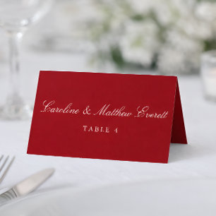 Klassieke script elegante aangepaste namen rode pl kaart