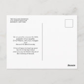 Klassieke Script Foto Collage Afstuderen Briefkaart (Achterkant)