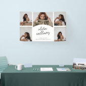 Klassieke Script Foto Collage Afstuderen Spandoek (Beurs)