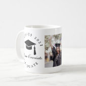Klassieke script-gradatie met afbeelding koffiemok (Voorkant links)