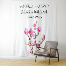 Klassieke Script Mr & Mrs Trouw Achtergrond banner