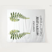 Klassieke Script Mr & Mrs Wedding Backdrop banner Wandkleed (Voorkant (horizontaal))