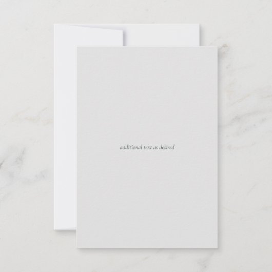 Klassieke Script Save the Date Wit met enveloppen (Achterkant)