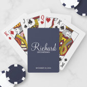 Klassieke script, speciaal gepersonaliseerde Groom Pokerkaarten