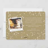 Klassieke scriptaserfoto van Merry Kerstmis Feestdagenkaart (Achterkant)