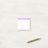 Klassieke scriptnotities Licht lavendel gelinieerd Post-it® Notes (Op bureau)