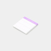 Klassieke scriptnotities Licht lavendel gelinieerd Post-it® Notes (Schuin)
