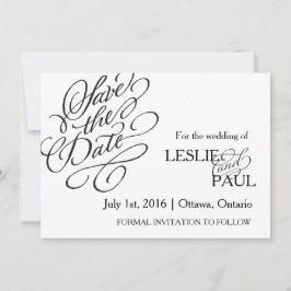Klassieke Scroll Font Save the Date