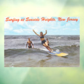 Klassieke Seaside Heights New Jersey Surf Kunst Raamsticker (Vel 3)